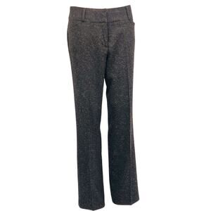 Atelier Luxe Boutique Dark Brown and Yellow Boucle Type Dress Pants Trouser Cut